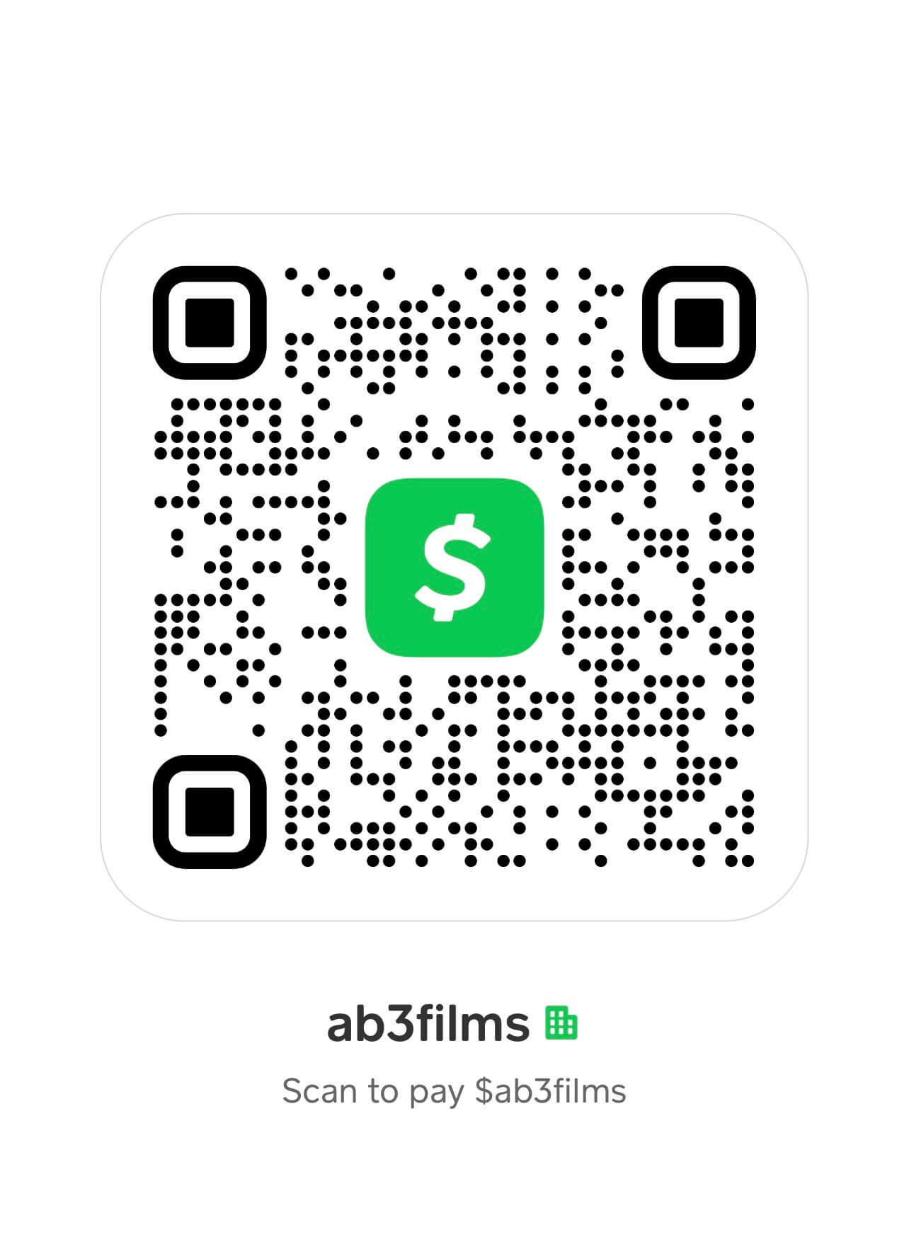 Donate through Cash App using the Cash Tag: $ab3films